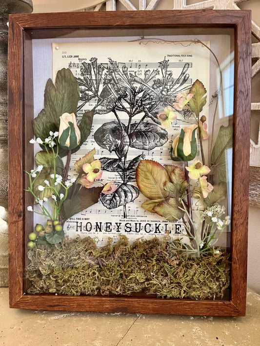 11 x 14 Honeysuckle Shadow Box