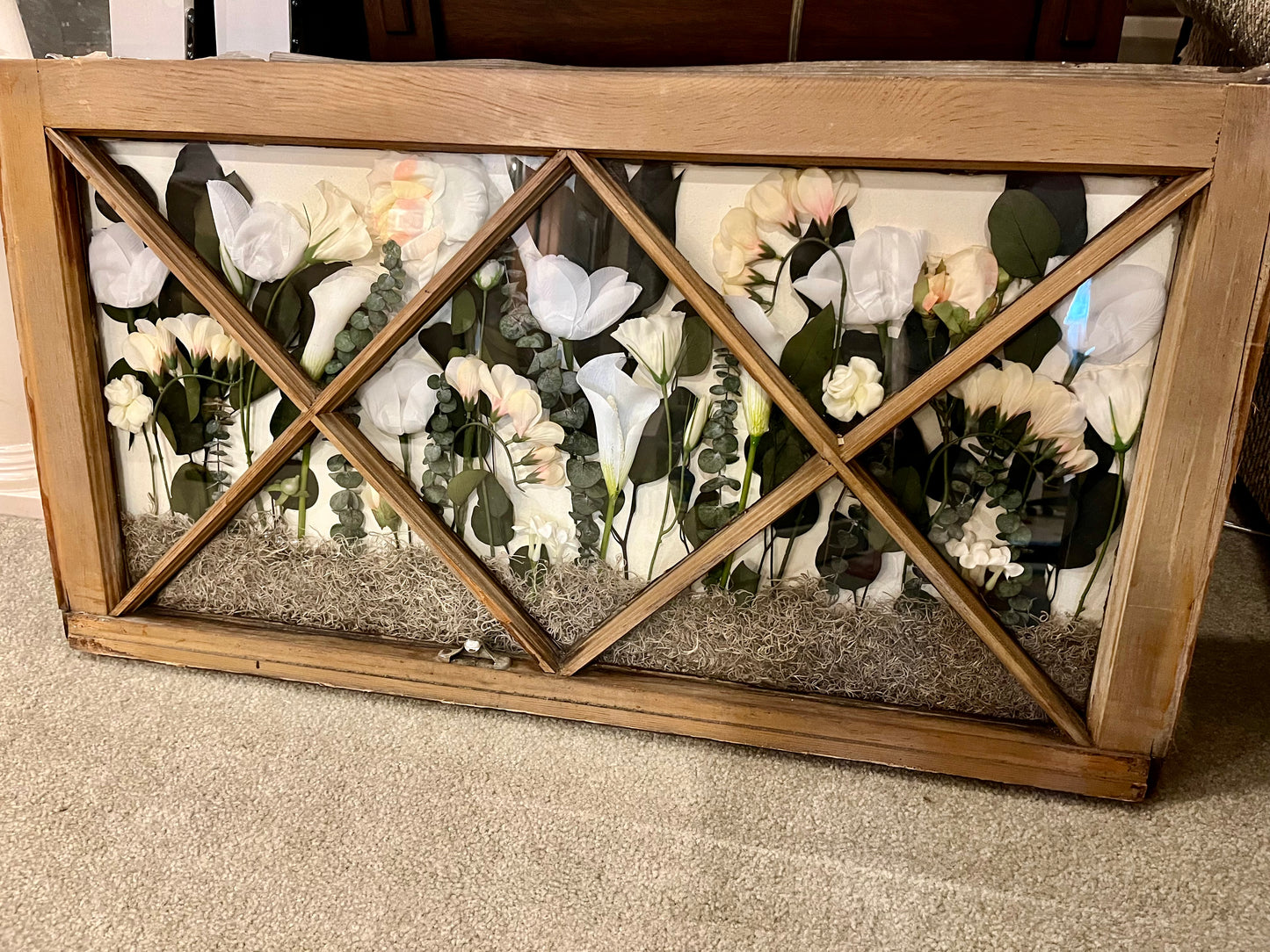 Botanical Wood Window