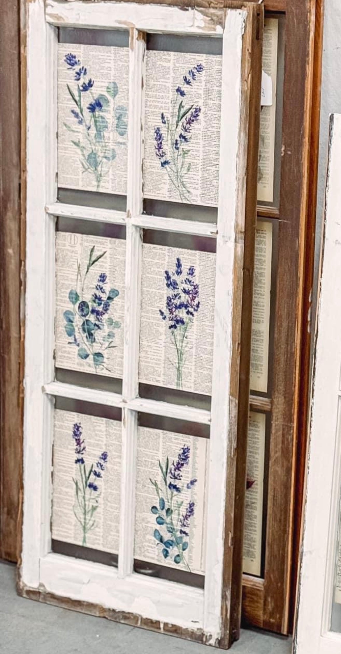 6 Pane Lavender Window