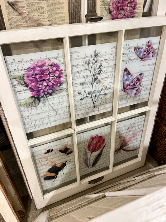 Botanical 6 Pane Window