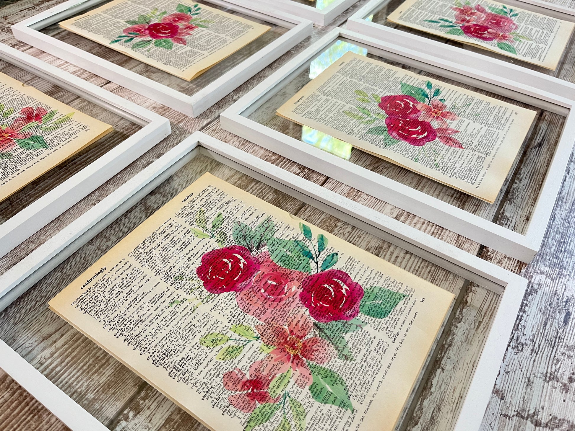 Pink Rose Collage Prints, Set of 6 – Natalieadora