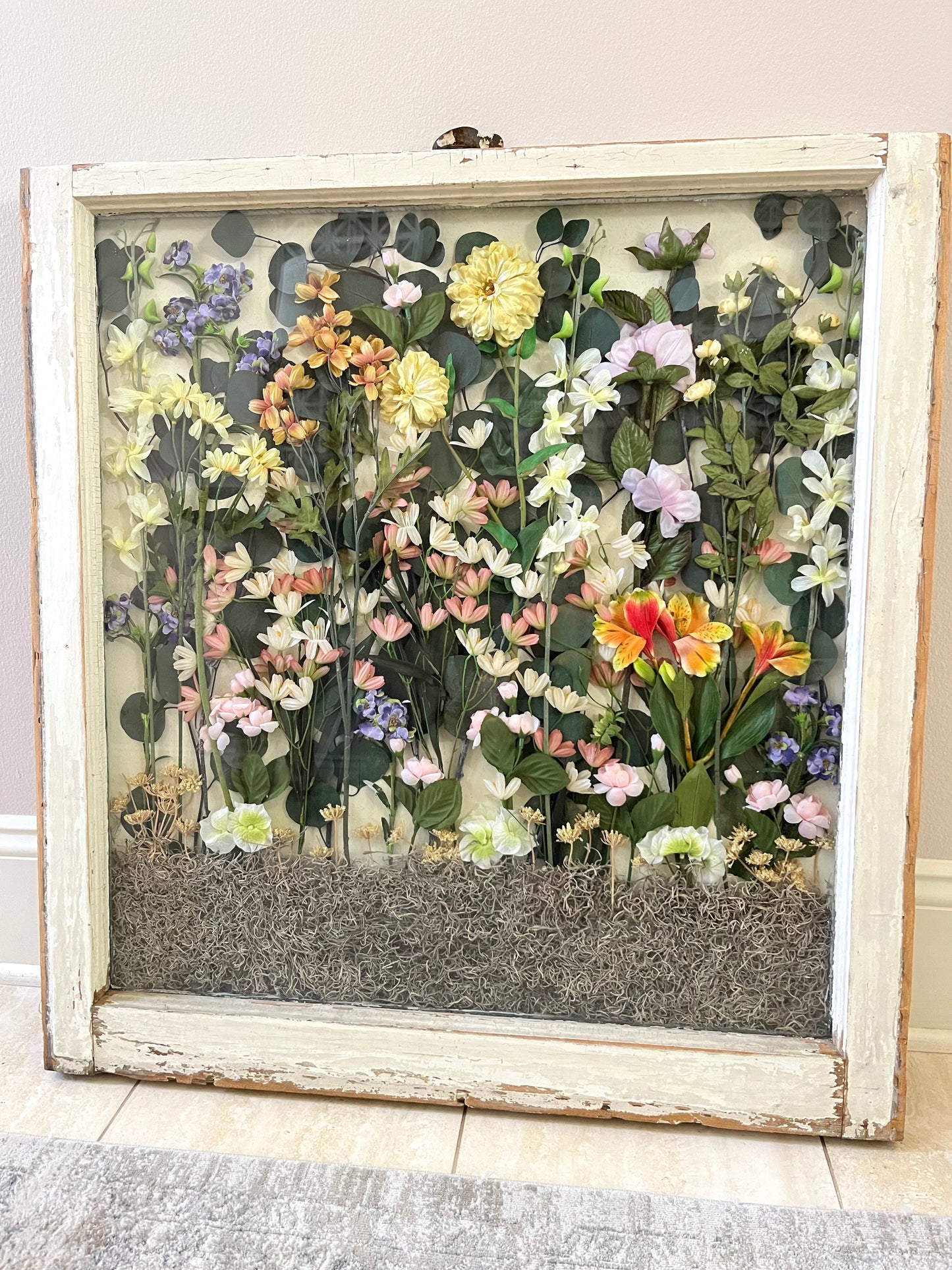 Botanical Wood Window