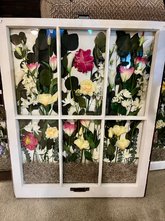 Botanical Wood Window